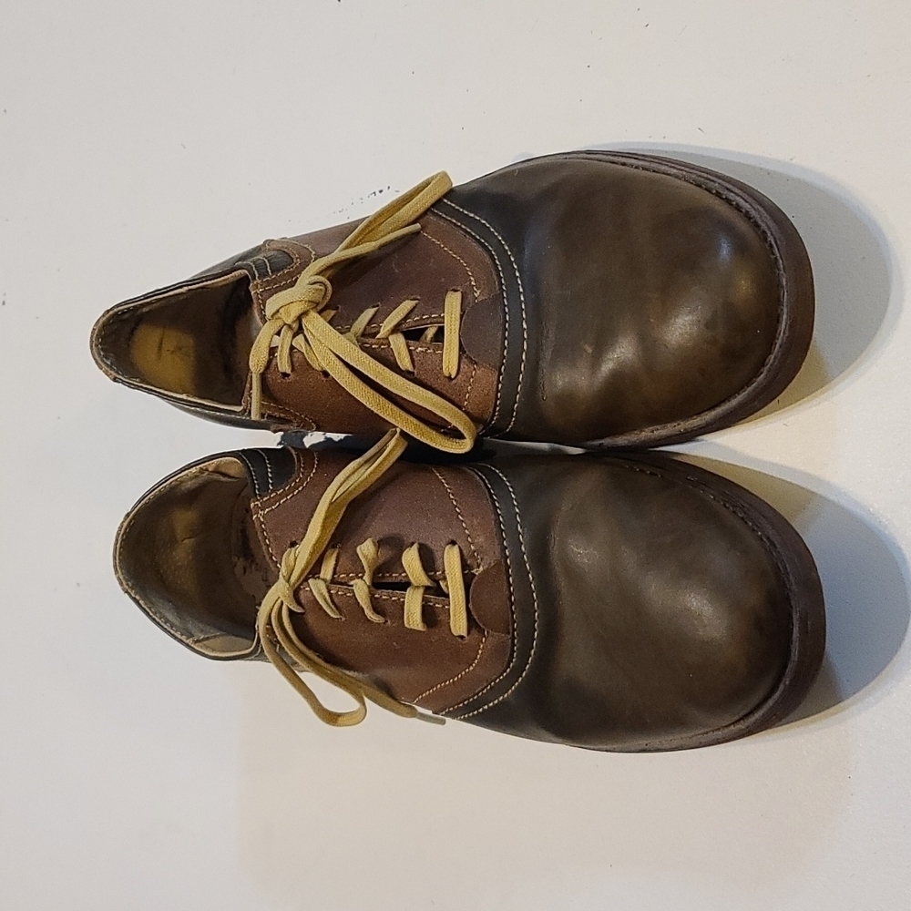 Skechers Men's Casual Oxford Shoes 2-Tone Brown Sz. 10.5 GUC NO INSOLES - Picture 2 of 10